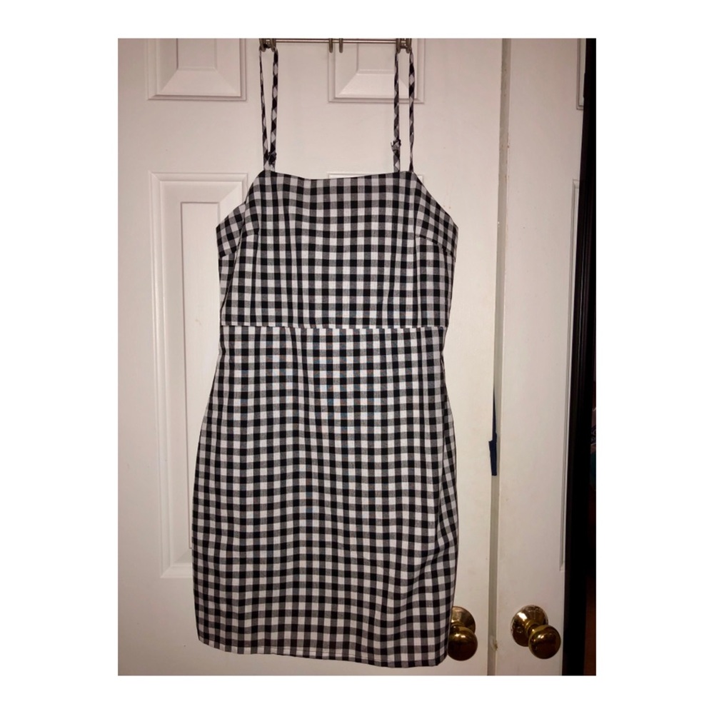 Nasty Gal gingham checkered dress